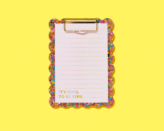 Happy Confetti Pad + Clipboard