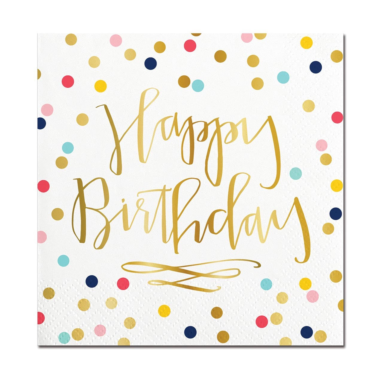 Happy Birthday Dotted Napkins