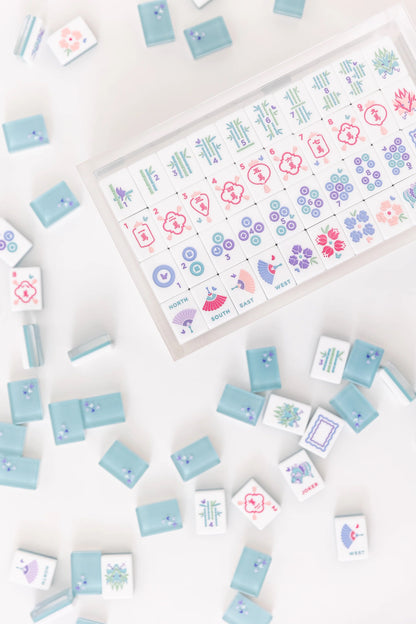 Classic Mahjong Tile Set | Teal