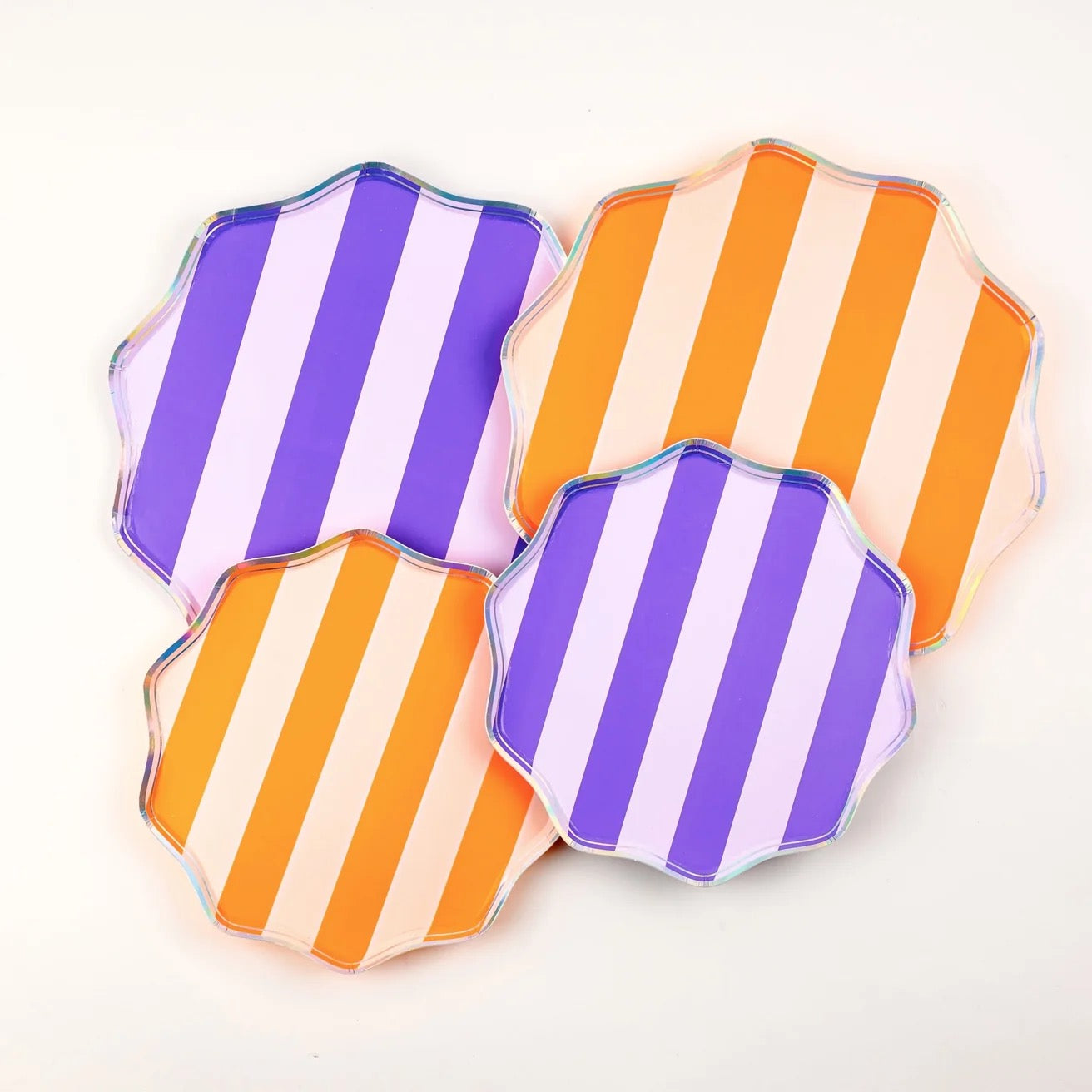 Spooky Stripes Dessert Plates