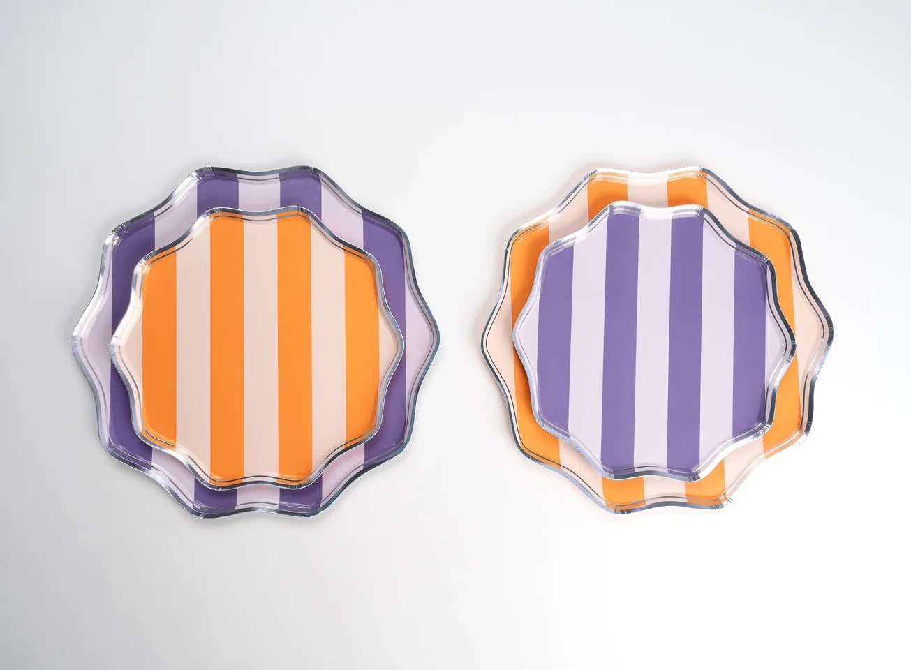 Spooky Stripes Dessert Plates