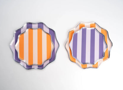 Spooky Stripes Dessert Plates