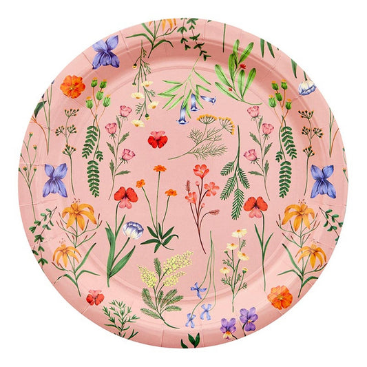 Boho Flowers Plates