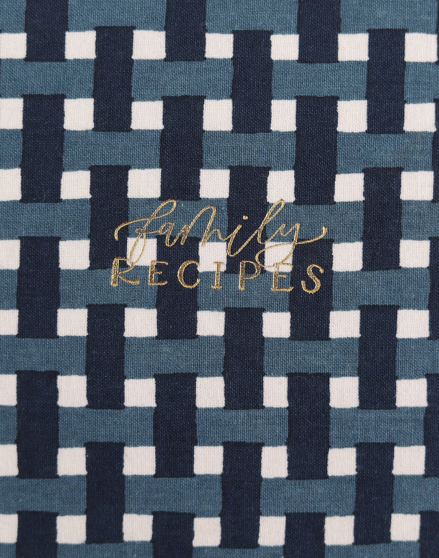 Heirloom Recipe Book | Navy Gingham