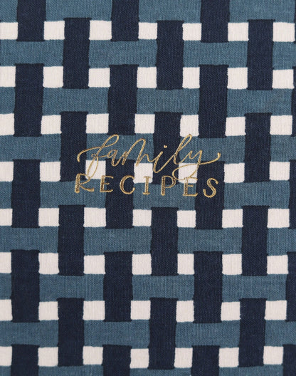 Heirloom Recipe Book | Navy Gingham