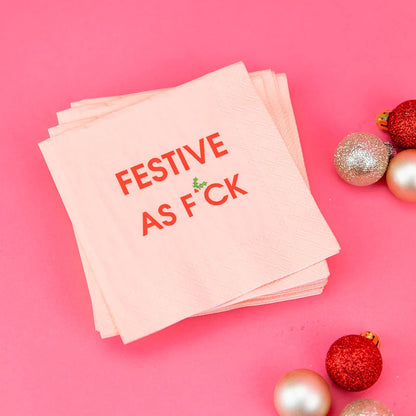 Festive AF Cocktail Napkins