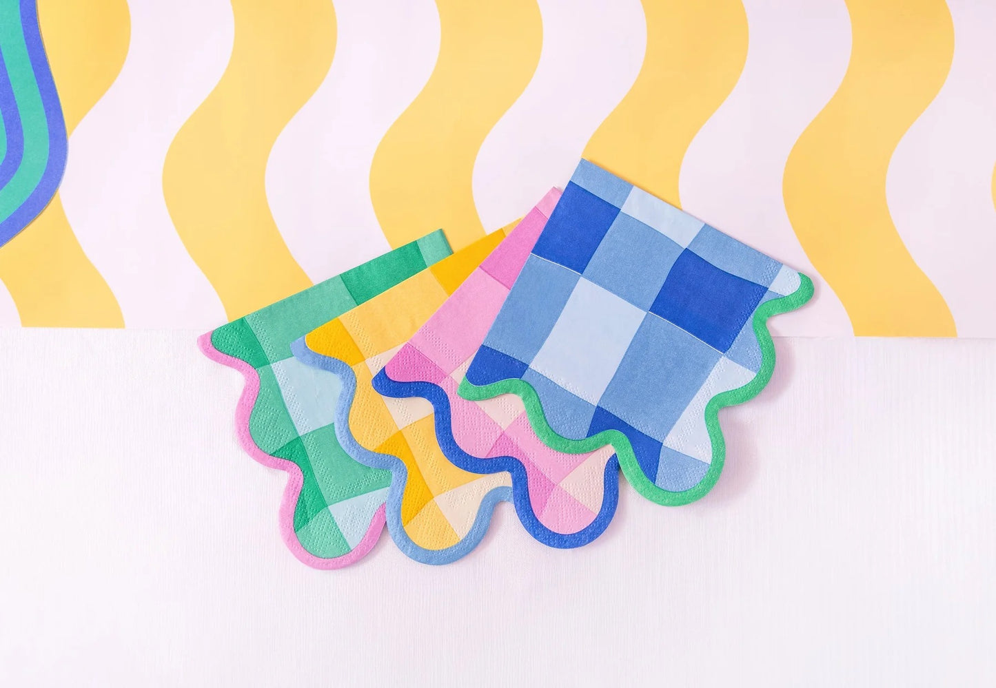 Colorwave Gingham Cocktail Napkins