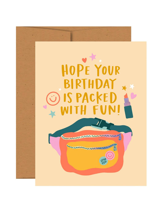 Packed With Fun Birthday Card