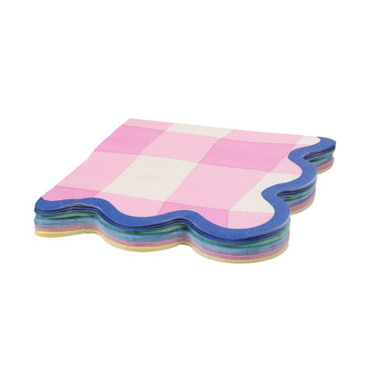 Colorwave Gingham Cocktail Napkins