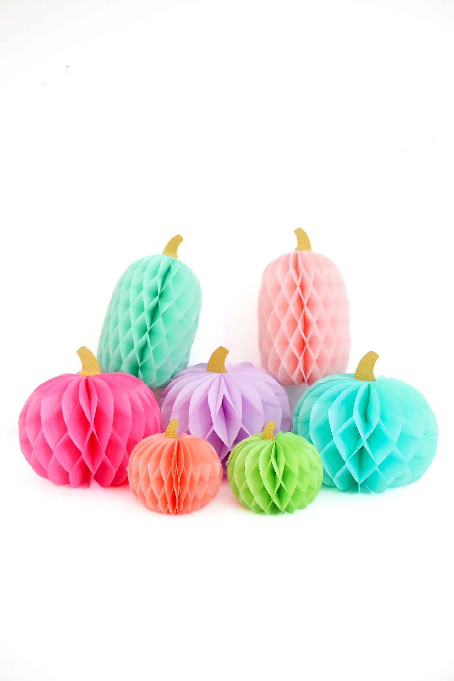 Honeycomb Rainbow Pumpkins - Mini