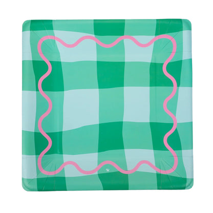 Colorwave Gingham Dinner Plates