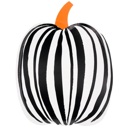 Stripe Pumpkin Plates