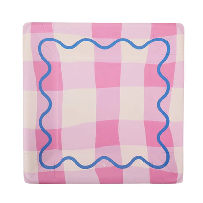 Colorwave Gingham Dinner Plates