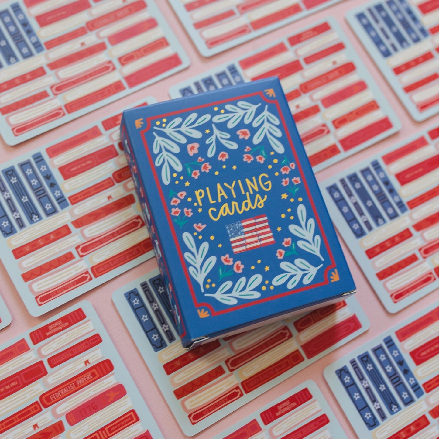 American Flag Books Playing Cards