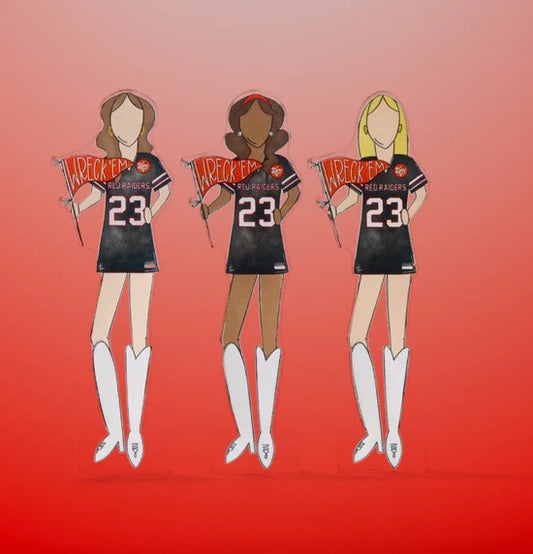 Texas Tech Girls Acrylic Shelfie