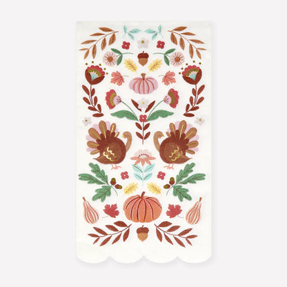 Thanksgiving Icons Guest Napkins