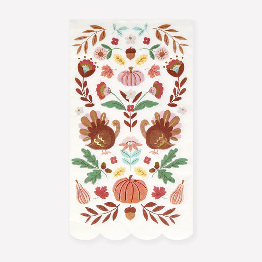 Thanksgiving Icons Guest Napkins
