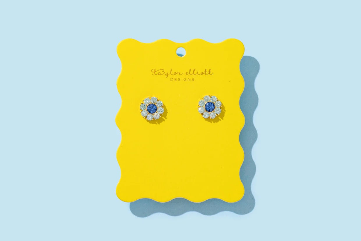 Caroline Stud | Blue
