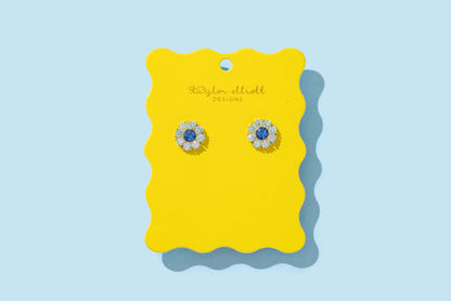 Caroline Stud | Blue