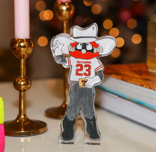 Raider Red Acrylic Shelfie