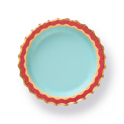Rainbow Ric Rac Dessert Plates