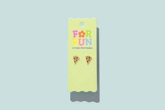 Hazel Pizza Studs