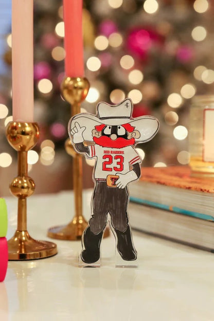 Raider Red Acrylic Shelfie