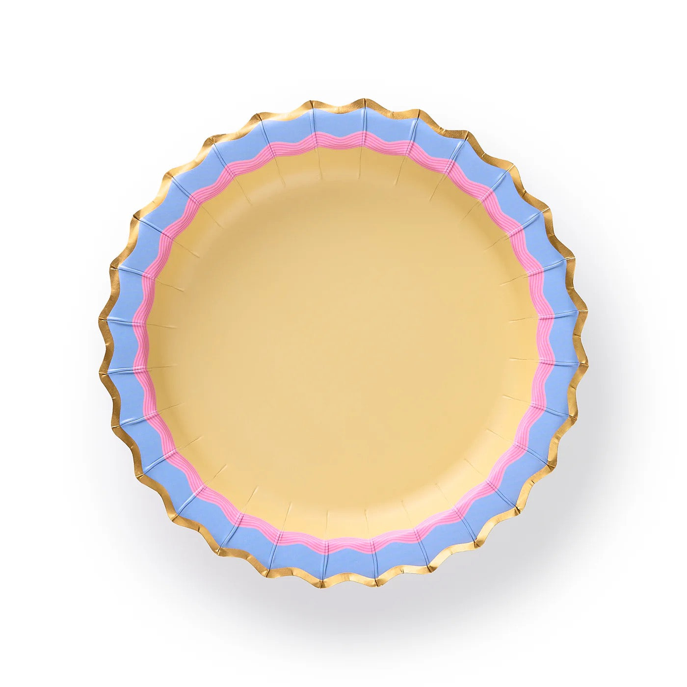 Rainbow Ric Rac Dessert Plates