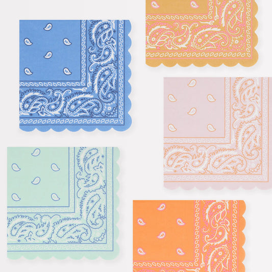 Western Bandana Cocktail Napkins