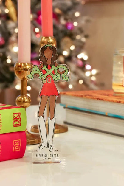 Alpha Chi Omega Acrylic Shelfie