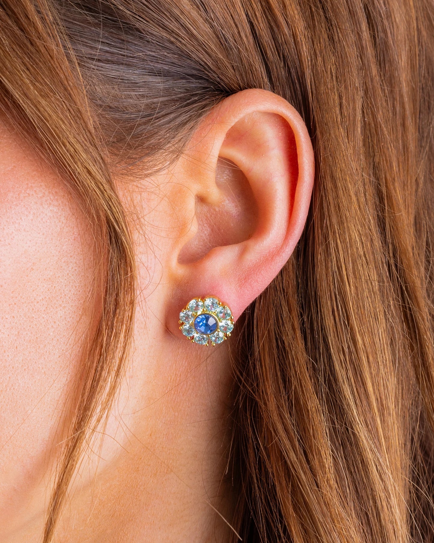Caroline Stud | Blue