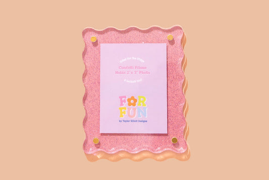 Magnetic Glitter Frame - Pink