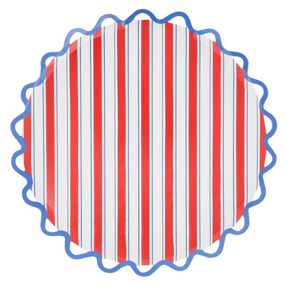 Nautical Striped Dinner Plates