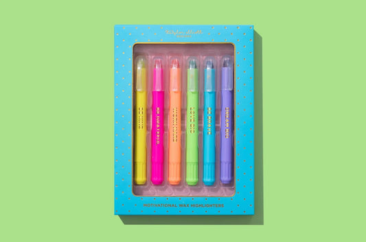 Motivational Wax Highlighter Set