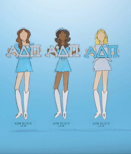 Alpha Delta Pi Acrylic Shelfie