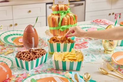 Striped Snack Trays
