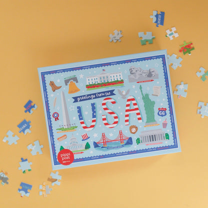 Greetings From The USA Puzzle