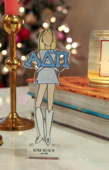 Alpha Delta Pi Acrylic Shelfie