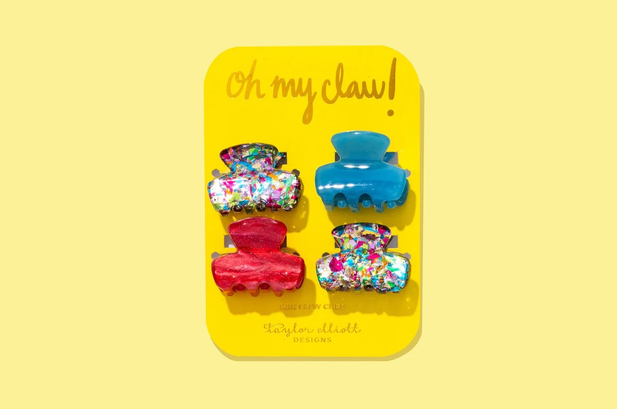 Confetti Mini Claw Clip Set