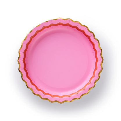 Rainbow Ric Rac Dinner Plates