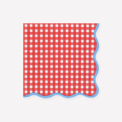 Red Gingham Large Napkins