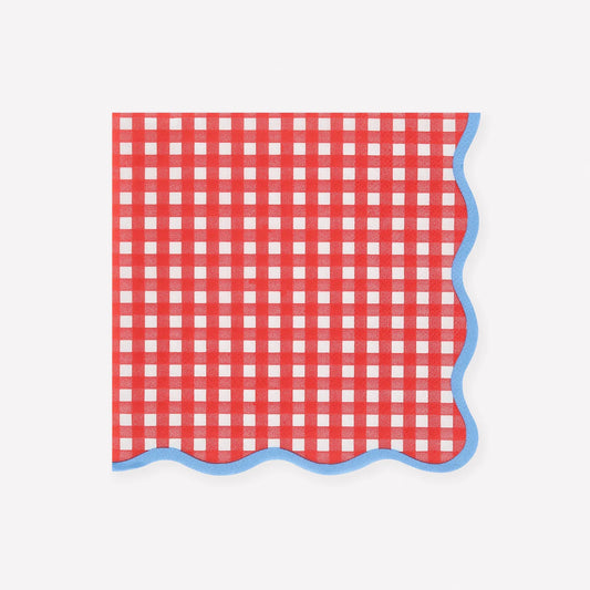 Red Gingham Large Napkins
