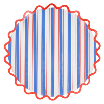 Nautical Striped Dinner Plates