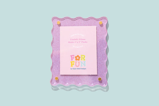Magnetic Glitter Frame - Purple