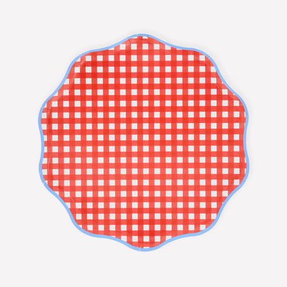 Red Gingham Side Plates