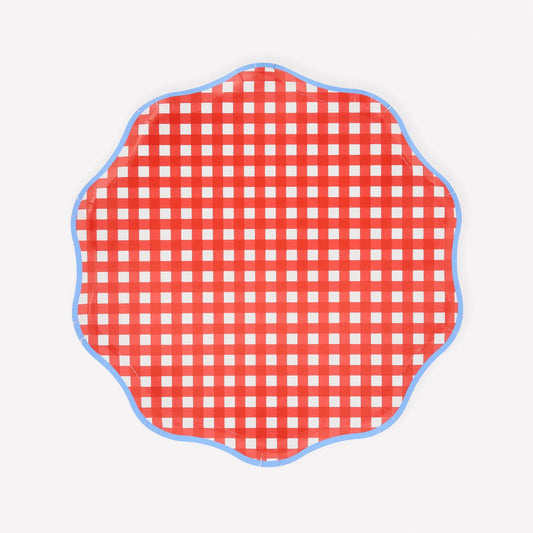 Red Gingham Side Plates