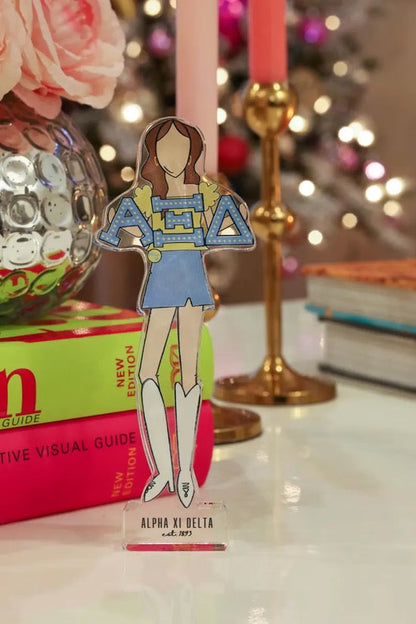 Alpha Xi Delta Acrylic Shelfie