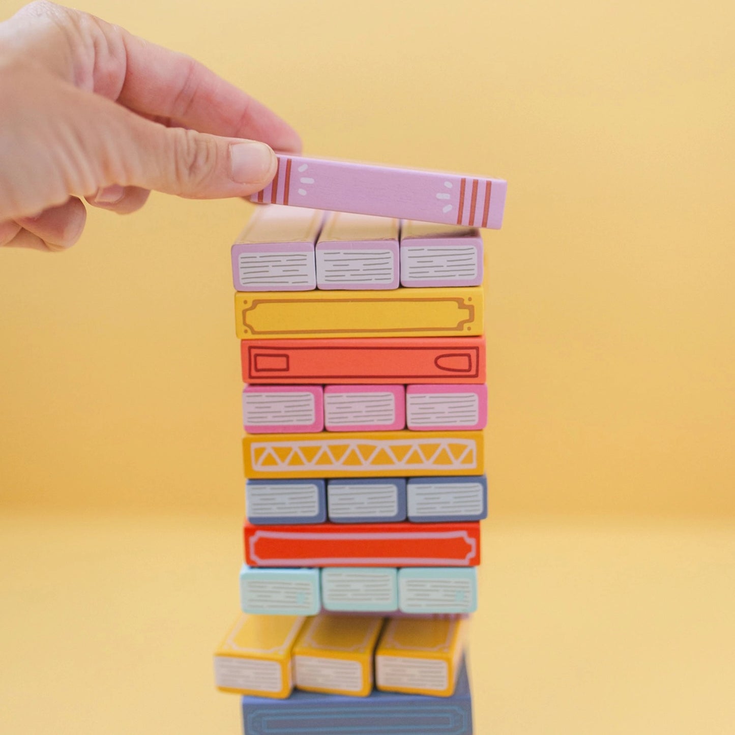 Tumbling Book Stack Game