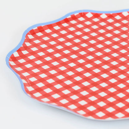 Red Gingham Side Plates
