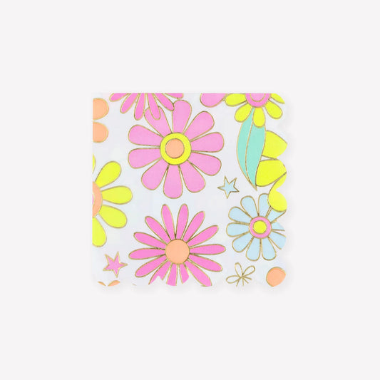Flower Power Cocktail Napkins
